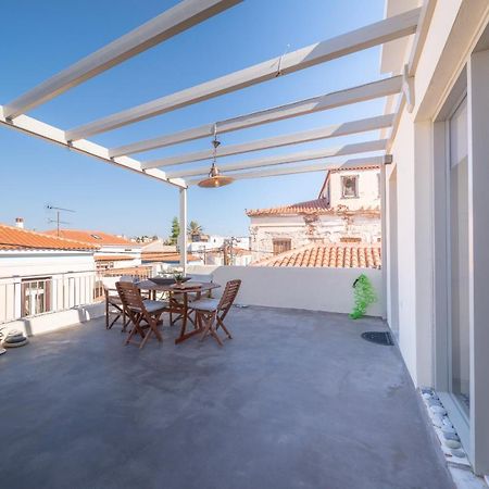 The Roof - Flat Sea View In Aegina Town Apartment Bagian luar foto
