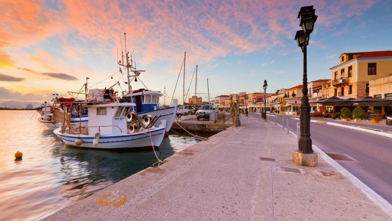 The Roof - Flat Sea View In Aegina Town Apartment Bagian luar foto